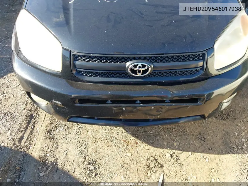 2004 Toyota Rav4 VIN: JTEHD20V546017938 Lot: 45449783
