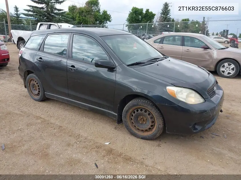 2005 Toyota Corolla Matrix Xr VIN: 2T1KR32E55C876603 Lot: 30091260