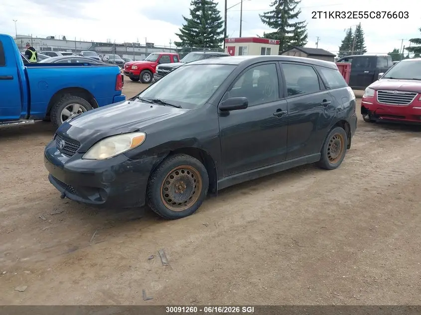 2005 Toyota Corolla Matrix Xr VIN: 2T1KR32E55C876603 Lot: 30091260