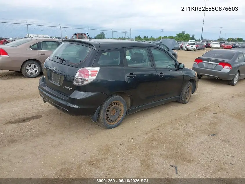 2005 Toyota Corolla Matrix Xr VIN: 2T1KR32E55C876603 Lot: 30091260