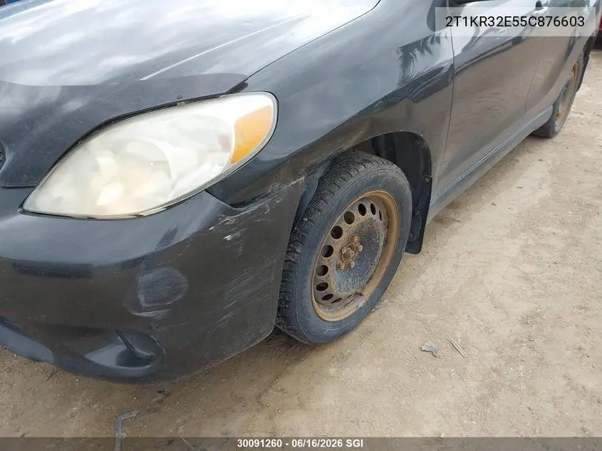 2005 Toyota Corolla Matrix Xr VIN: 2T1KR32E55C876603 Lot: 30091260