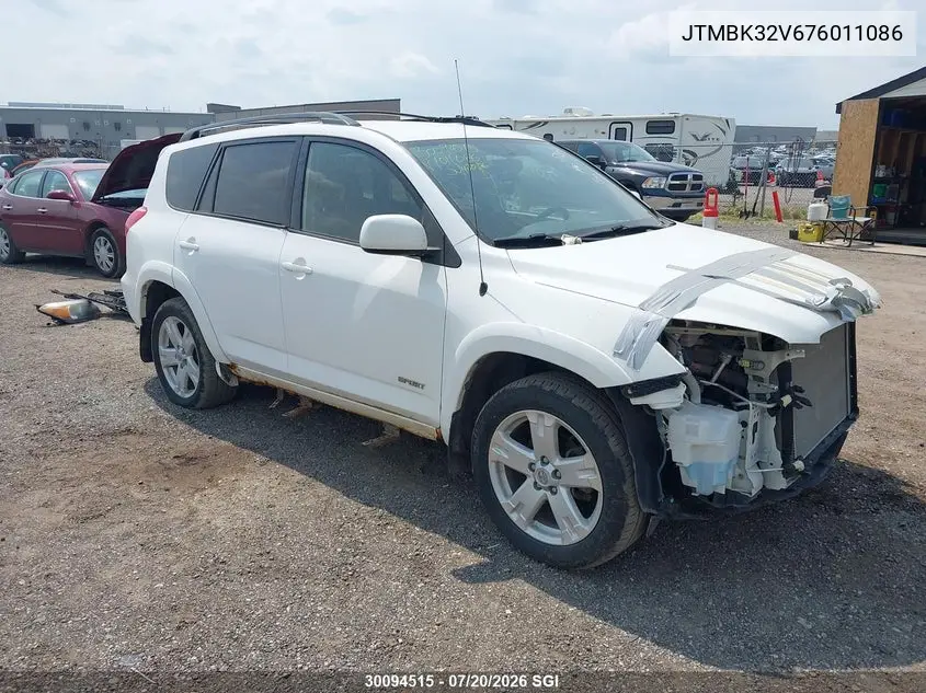 2007 Toyota Rav4 Sport VIN: JTMBK32V676011086 Lot: 30094515