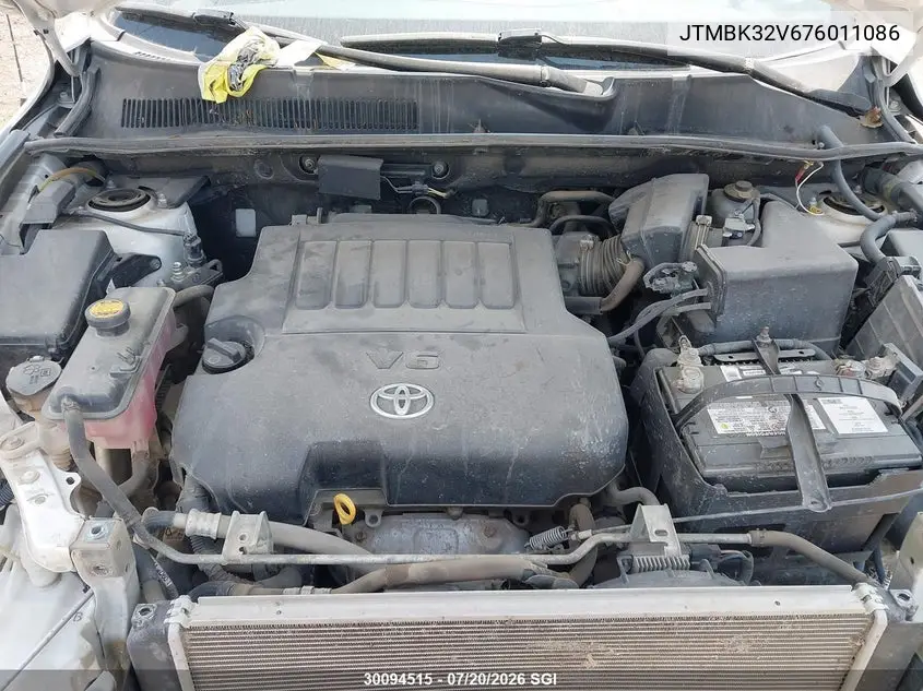 2007 Toyota Rav4 Sport VIN: JTMBK32V676011086 Lot: 30094515