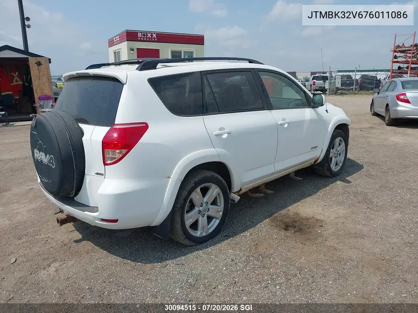 2007 Toyota Rav4 Sport VIN: JTMBK32V676011086 Lot: 30094515
