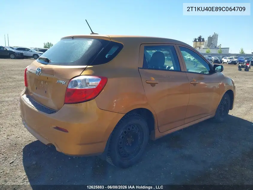 2009 Toyota Corolla Matrix VIN: 2T1KU40E89C064709 Lot: 12625883