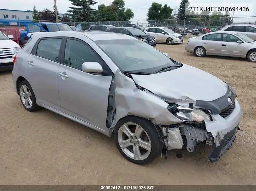 2011 Toyota Corolla Matrix VIN: 2T1KU4EE6BC694436 Lot: 30092412