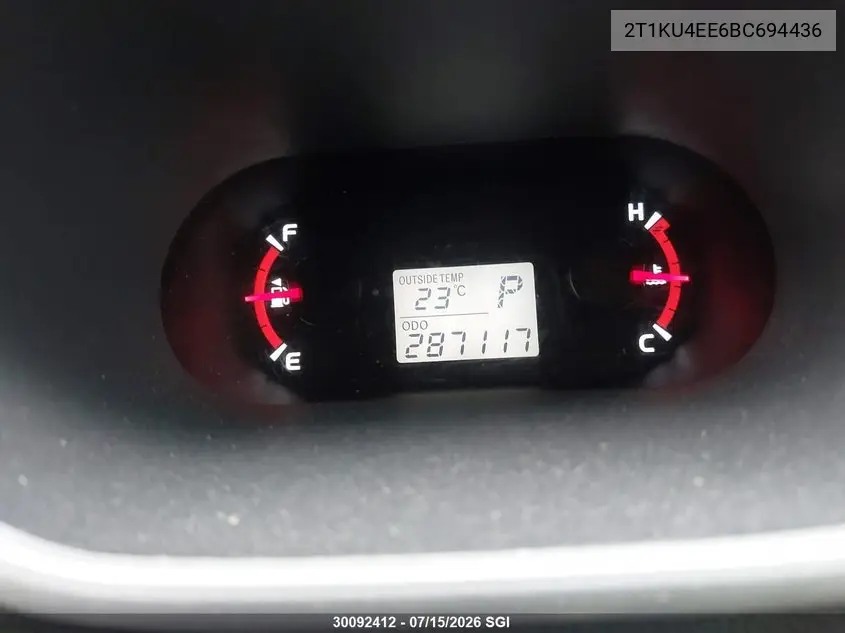 2011 Toyota Corolla Matrix VIN: 2T1KU4EE6BC694436 Lot: 30092412