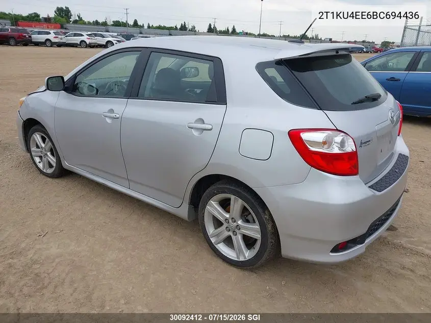 2011 Toyota Corolla Matrix VIN: 2T1KU4EE6BC694436 Lot: 30092412
