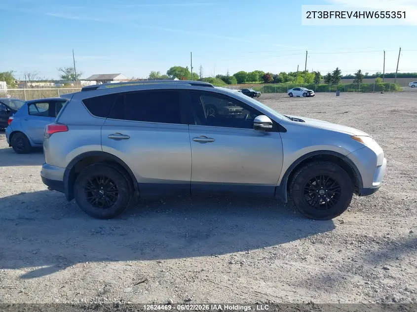 2017 Toyota Rav4 Le VIN: 2T3BFREV4HW655351 Lot: 12624469