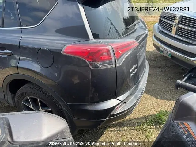 2017 Toyota Rav4 Se VIN: 2T3JFREV4HW637881 Lot: 20266350