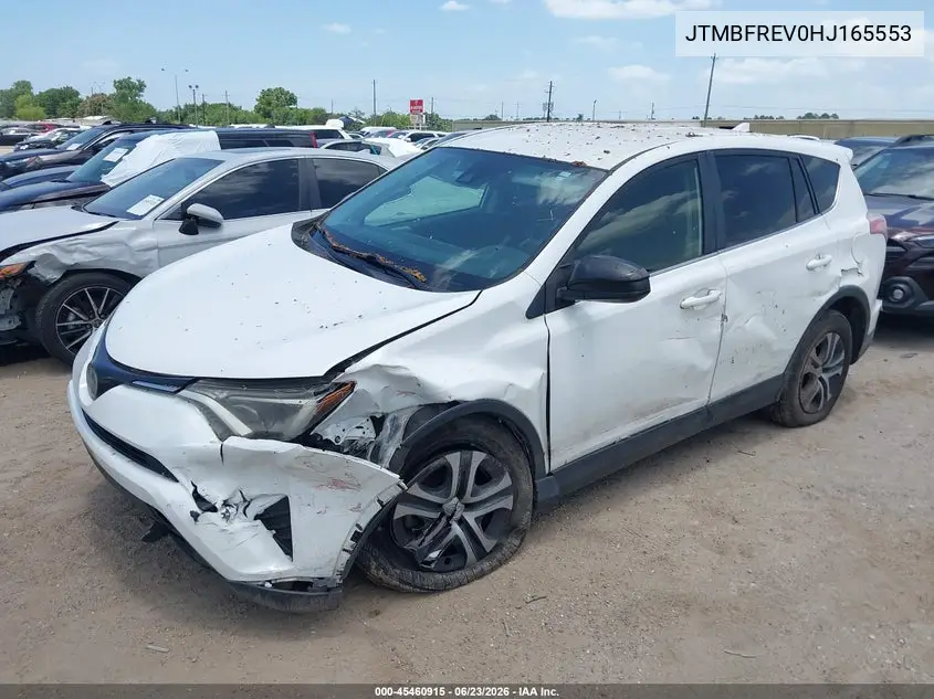 2017 Toyota Rav4 Le VIN: JTMBFREV0HJ165553 Lot: 45460915