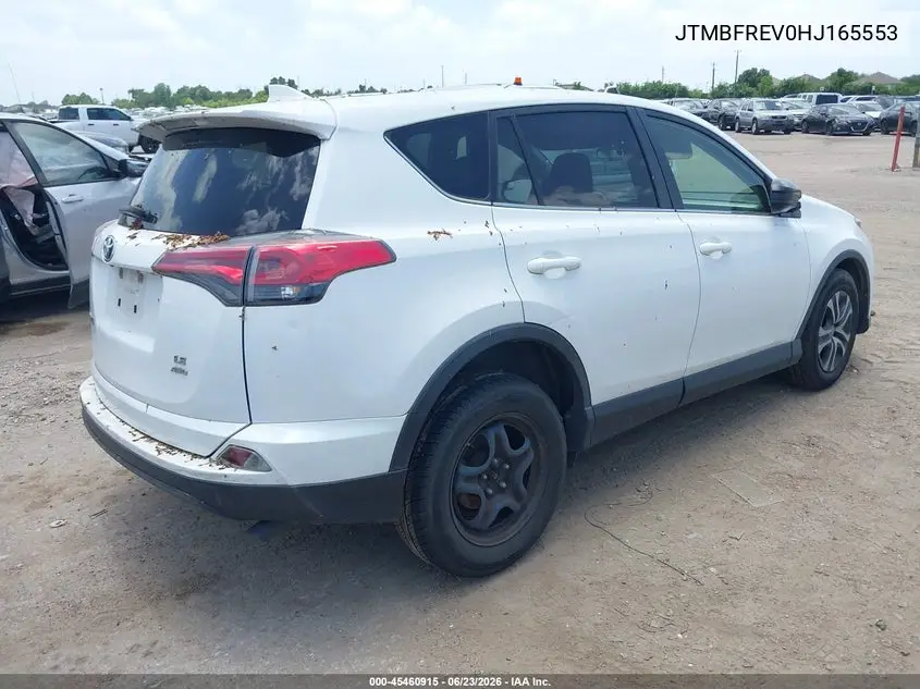 2017 Toyota Rav4 Le VIN: JTMBFREV0HJ165553 Lot: 45460915