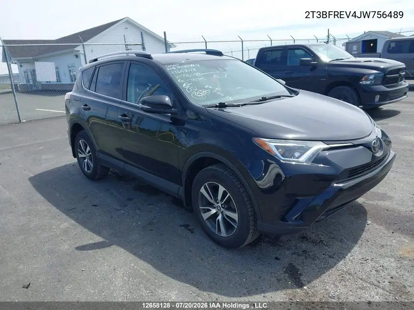 2018 Toyota Rav4 Le VIN: 2T3BFREV4JW756489 Lot: 12658128