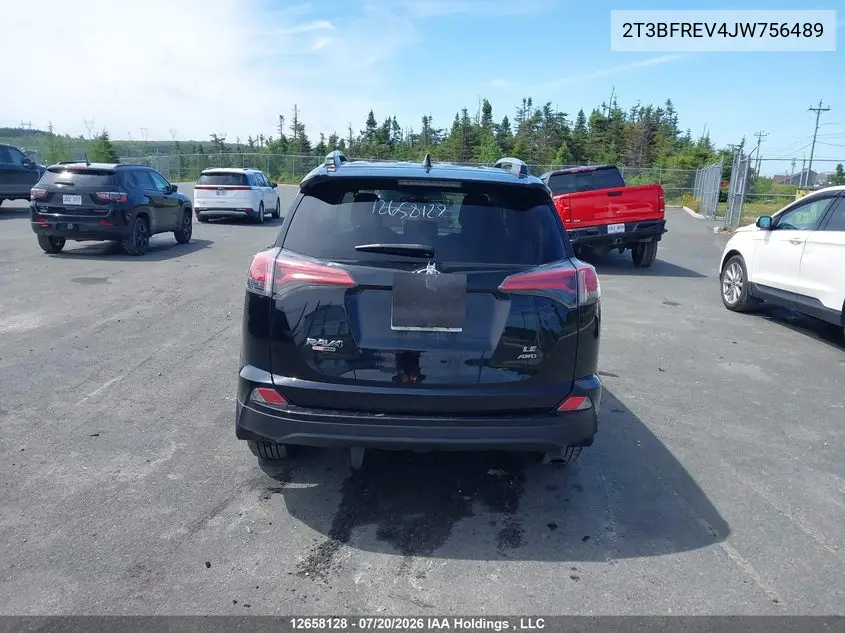 2018 Toyota Rav4 Le VIN: 2T3BFREV4JW756489 Lot: 12658128