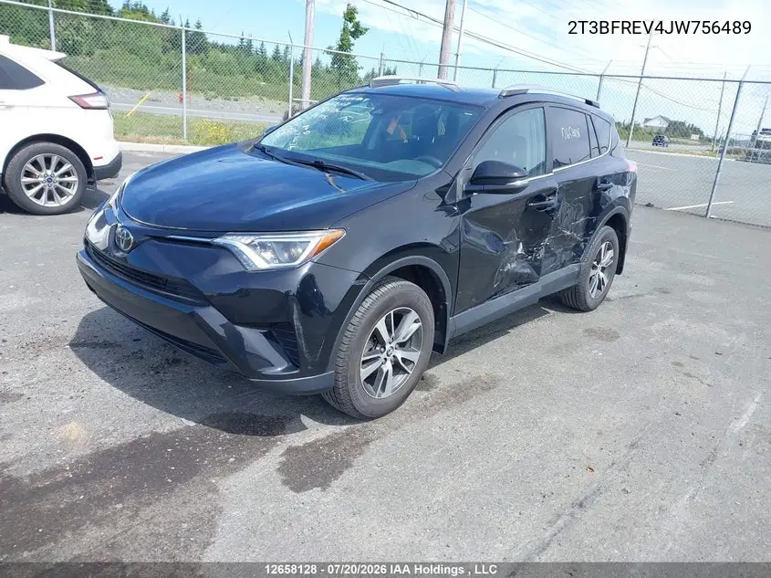 2018 Toyota Rav4 Le VIN: 2T3BFREV4JW756489 Lot: 12658128