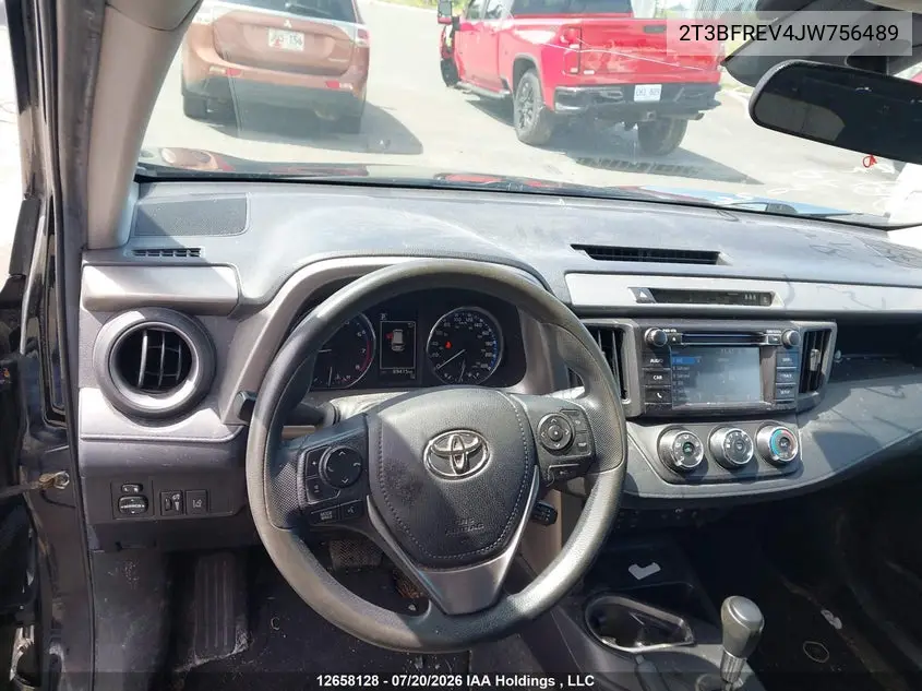 2018 Toyota Rav4 Le VIN: 2T3BFREV4JW756489 Lot: 12658128