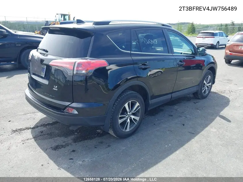 2018 Toyota Rav4 Le VIN: 2T3BFREV4JW756489 Lot: 12658128