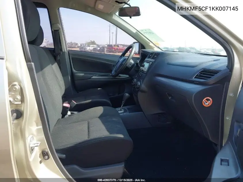 MHKMF5CF1KK007145 2019 Toyota Avanas