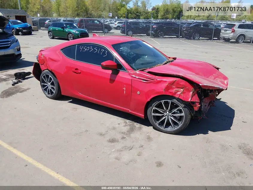 2019 Toyota 86 VIN: JF1ZNAA17K8701733 Lot: 45035193