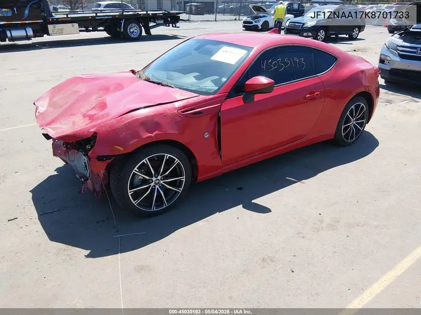 2019 Toyota 86 VIN: JF1ZNAA17K8701733 Lot: 45035193