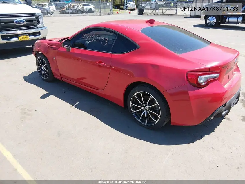 2019 Toyota 86 VIN: JF1ZNAA17K8701733 Lot: 45035193