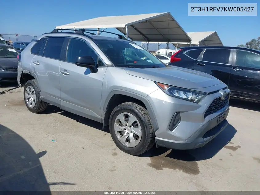 2019 Toyota Rav4 Le VIN: 2T3H1RFV7KW005427 Lot: 45411009