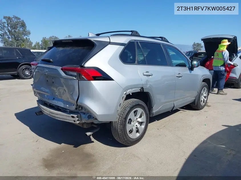 2019 Toyota Rav4 Le VIN: 2T3H1RFV7KW005427 Lot: 45411009