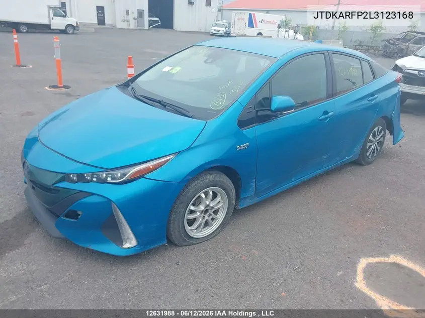 2020 Toyota Prius Prime VIN: JTDKARFP2L3123168 Lot: 12631988