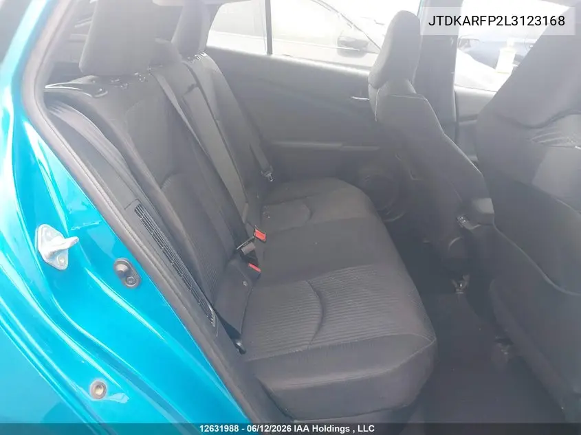 2020 Toyota Prius Prime VIN: JTDKARFP2L3123168 Lot: 12631988
