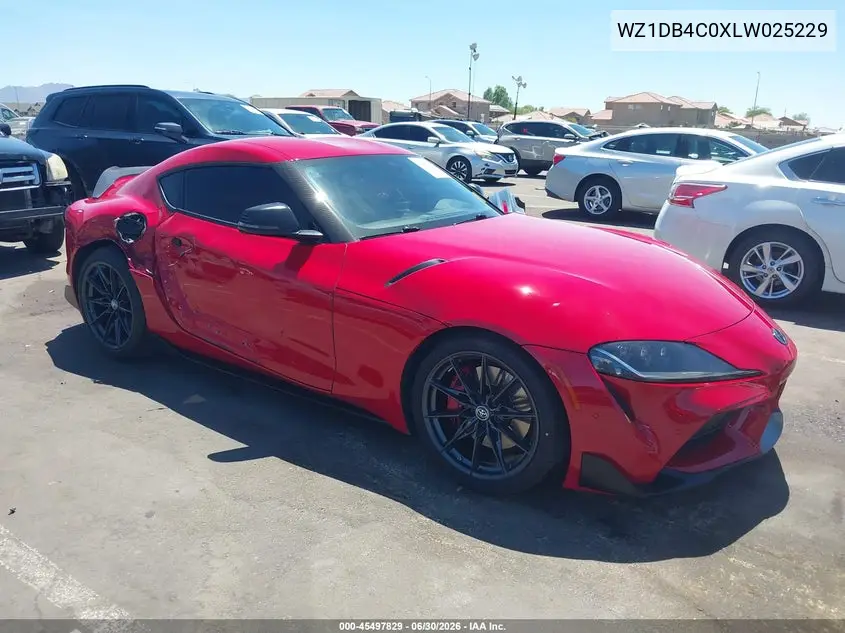 2020 Toyota Gr Supra 3.0 Premium VIN: WZ1DB4C0XLW025229 Lot: 45497829