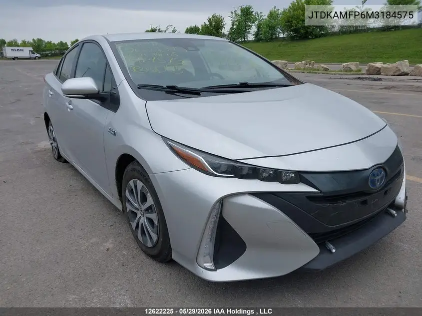 2021 Toyota Prius Prime VIN: JTDKAMFP6M3184575 Lot: 12622225