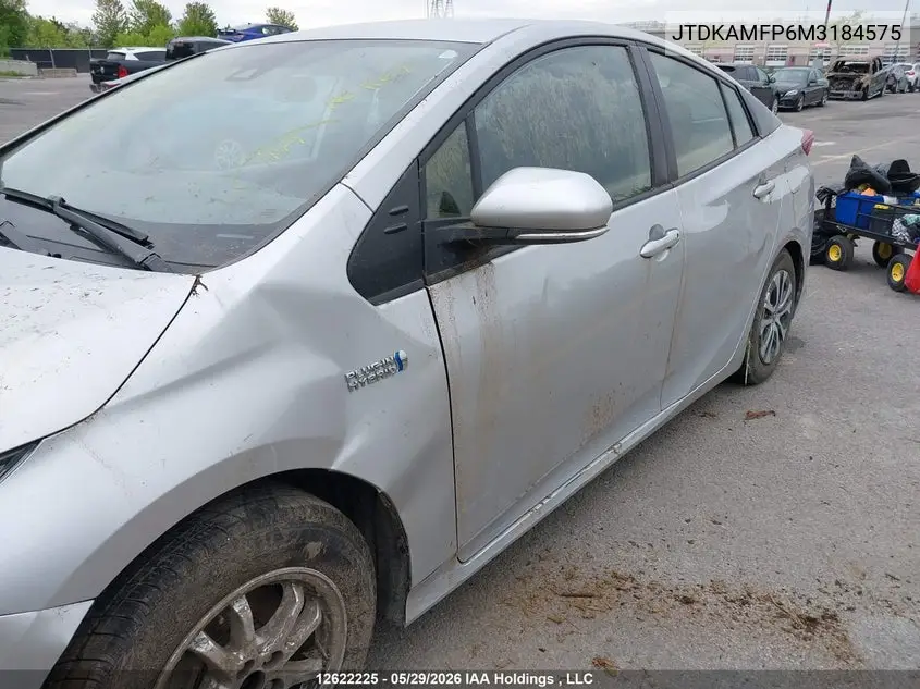 2021 Toyota Prius Prime VIN: JTDKAMFP6M3184575 Lot: 12622225
