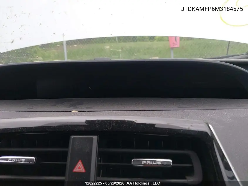 2021 Toyota Prius Prime VIN: JTDKAMFP6M3184575 Lot: 12622225