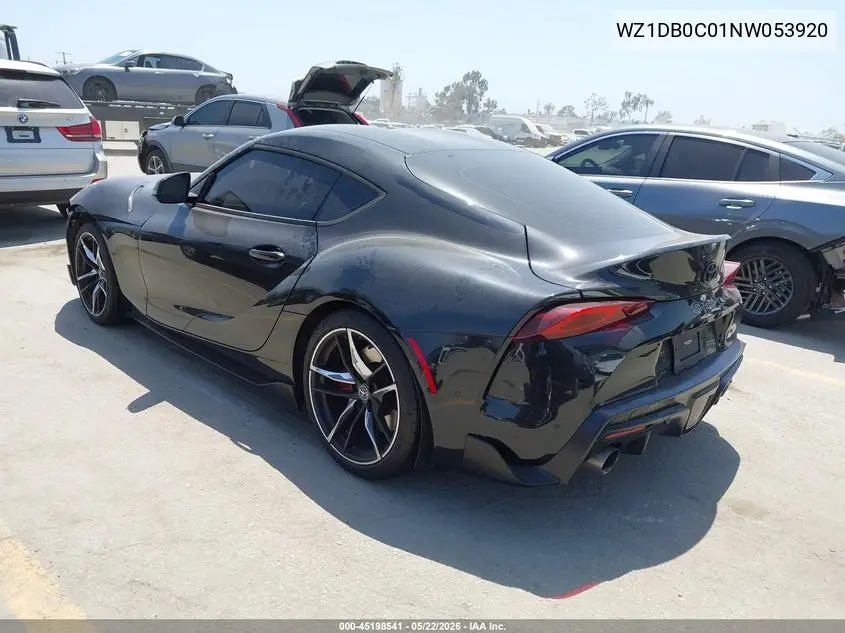 2022 Toyota Gr Supra 3.0 Premium VIN: WZ1DB0C01NW053920 Lot: 45198541