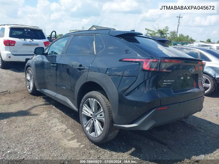 2023 Subaru Solterra Limited VIN: JTMABABAXPA045672 Lot: 39800070