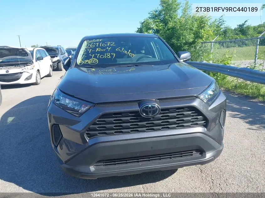 2024 Toyota Rav4 VIN: 2T3B1RFV9RC440189 Lot: 12641072