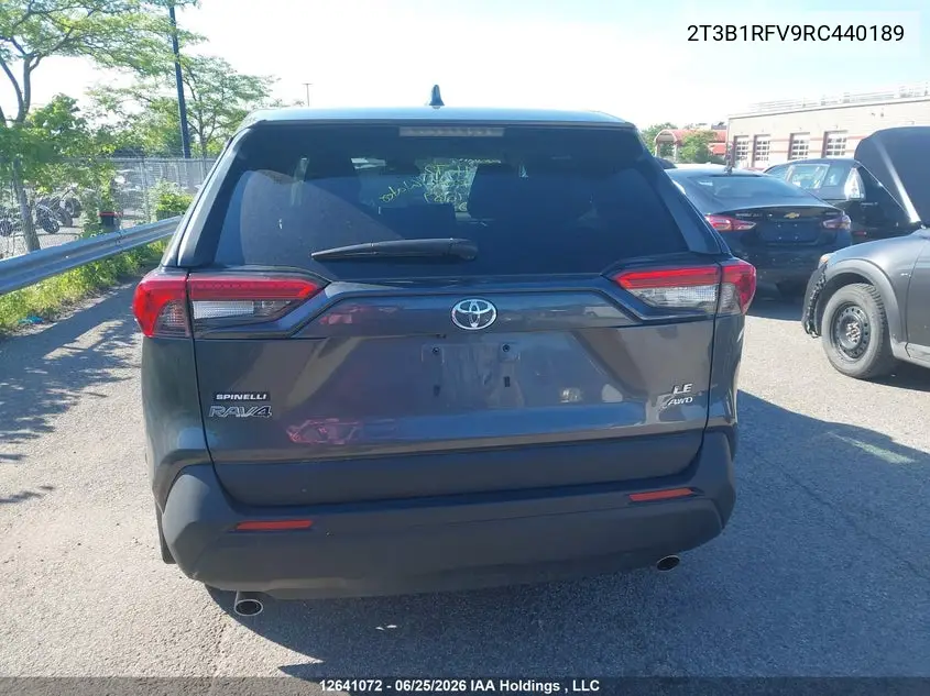 2024 Toyota Rav4 VIN: 2T3B1RFV9RC440189 Lot: 12641072