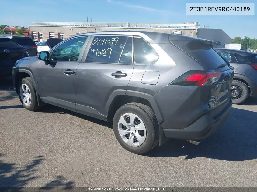 2024 Toyota Rav4 VIN: 2T3B1RFV9RC440189 Lot: 12641072