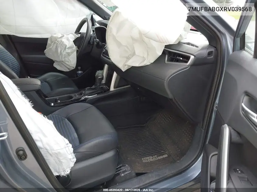 2024 Toyota Corolla Cross Hybrid Xse VIN: 7MUFBABGXRV039568 Lot: 45393420