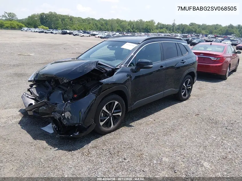 2025 Toyota Corolla Cross Hybrid Xse VIN: 7MUFBABG2SV068505 Lot: 45364708