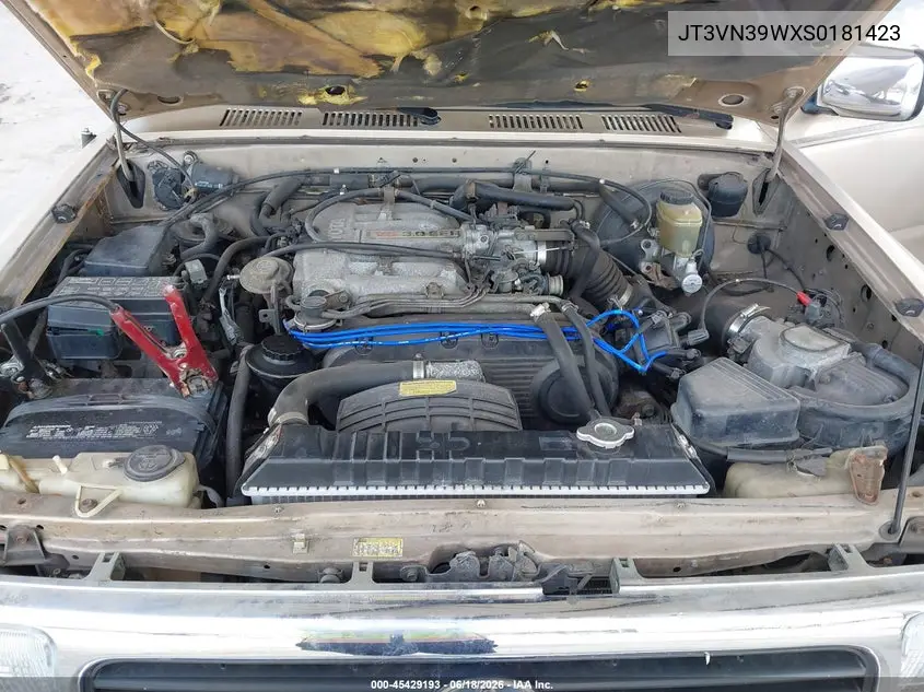 1995 Toyota 4Runner Vn39 Sr5 VIN: JT3VN39WXS0181423 Lot: 45429193