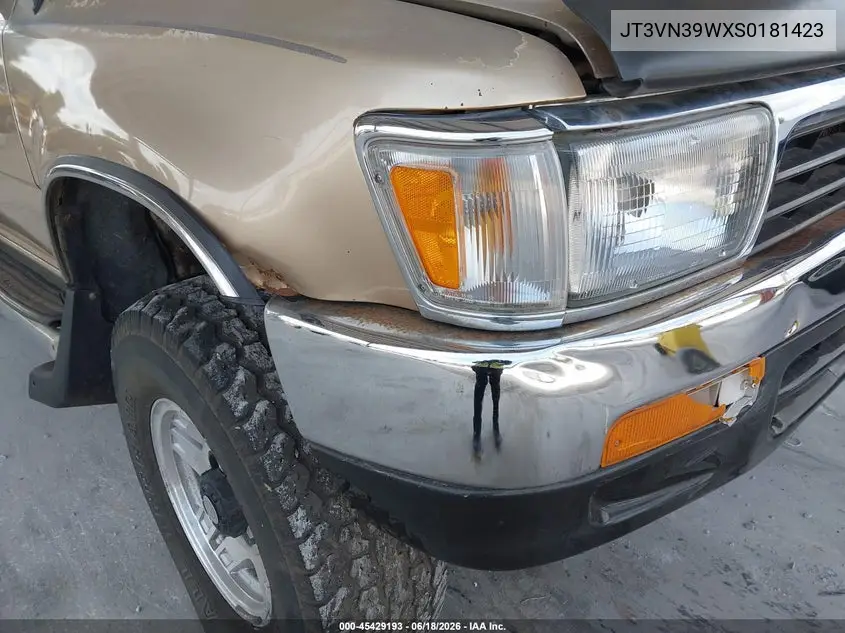 1995 Toyota 4Runner Vn39 Sr5 VIN: JT3VN39WXS0181423 Lot: 45429193