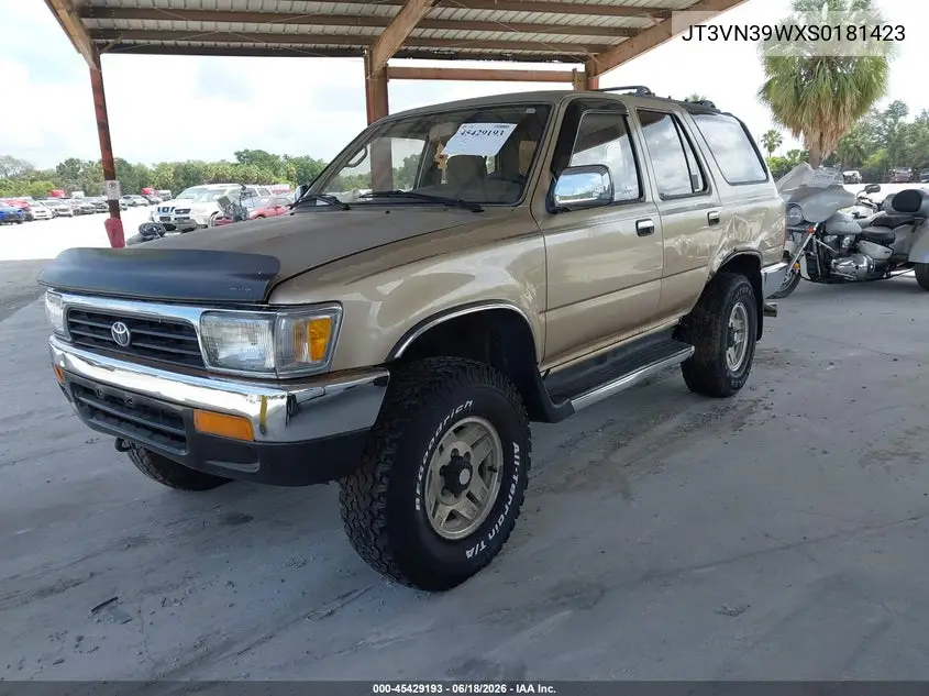 1995 Toyota 4Runner Vn39 Sr5 VIN: JT3VN39WXS0181423 Lot: 45429193
