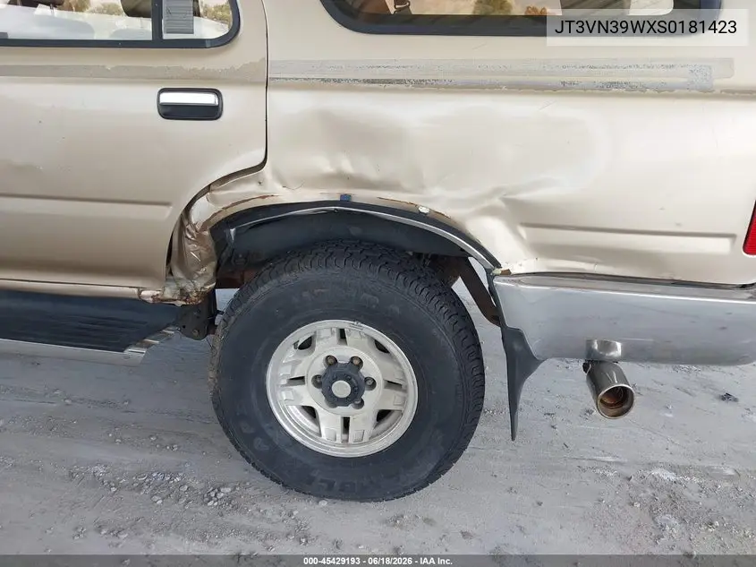 1995 Toyota 4Runner Vn39 Sr5 VIN: JT3VN39WXS0181423 Lot: 45429193