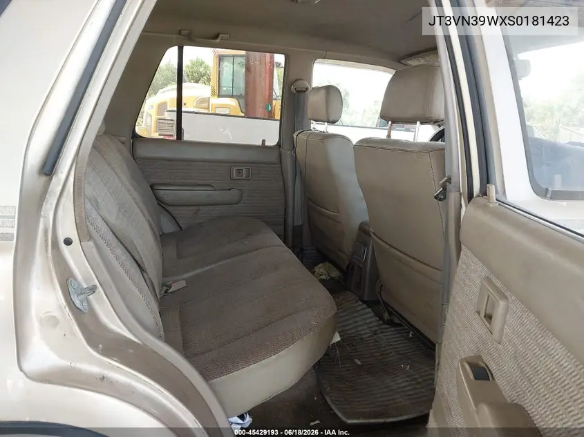 1995 Toyota 4Runner Vn39 Sr5 VIN: JT3VN39WXS0181423 Lot: 45429193