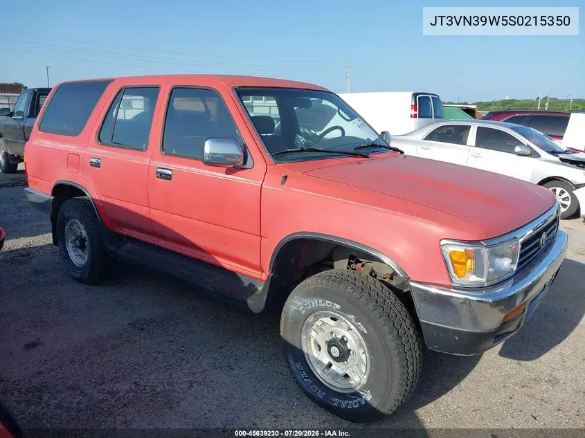 1995 Toyota 4Runner Vn39 Sr5 VIN: JT3VN39W5S0215350 Lot: 45639230