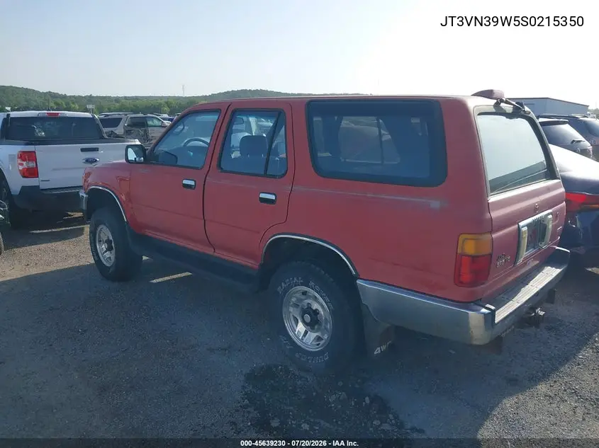 1995 Toyota 4Runner Vn39 Sr5 VIN: JT3VN39W5S0215350 Lot: 45639230