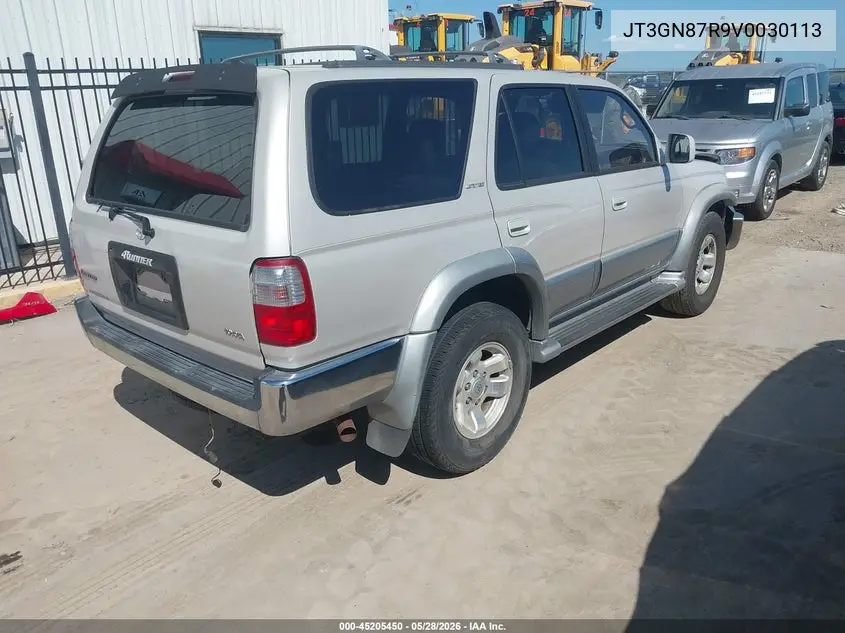 1997 Toyota 4Runner Sr5 V6 Limited VIN: JT3GN87R9V0030113 Lot: 45205450