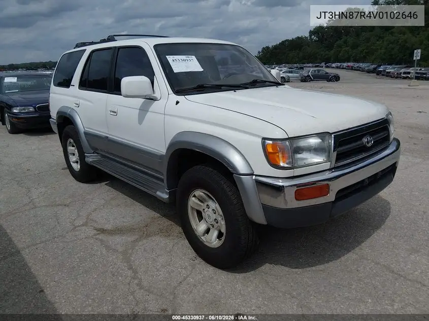 1997 Toyota 4Runner Sr5 V6 Limited VIN: JT3HN87R4V0102646 Lot: 45330937