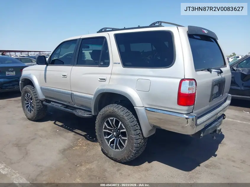 1997 Toyota 4Runner Sr5 V6 Limited VIN: JT3HN87R2V0083627 Lot: 45434872
